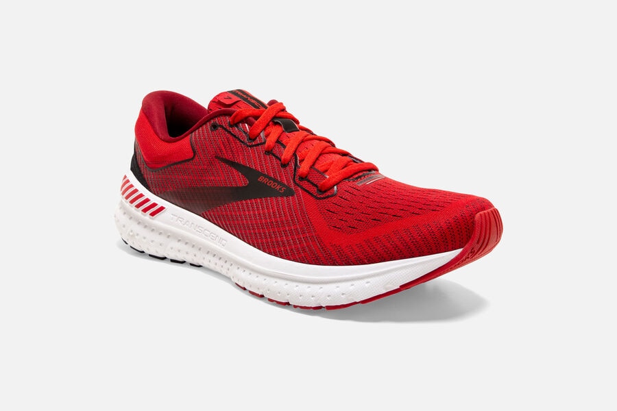 Brooks Transcend 7 Road Running Shoes Mens Red/Black 205619-XQR